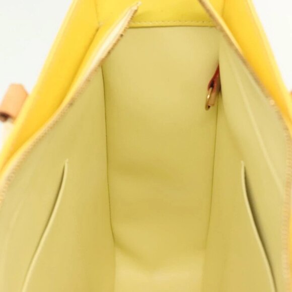 LOUIS VUITTON Monogram Vernis Columbus Tote Bag Lime Yellow M91047 Auth ep10370 - Picture 13 of 16